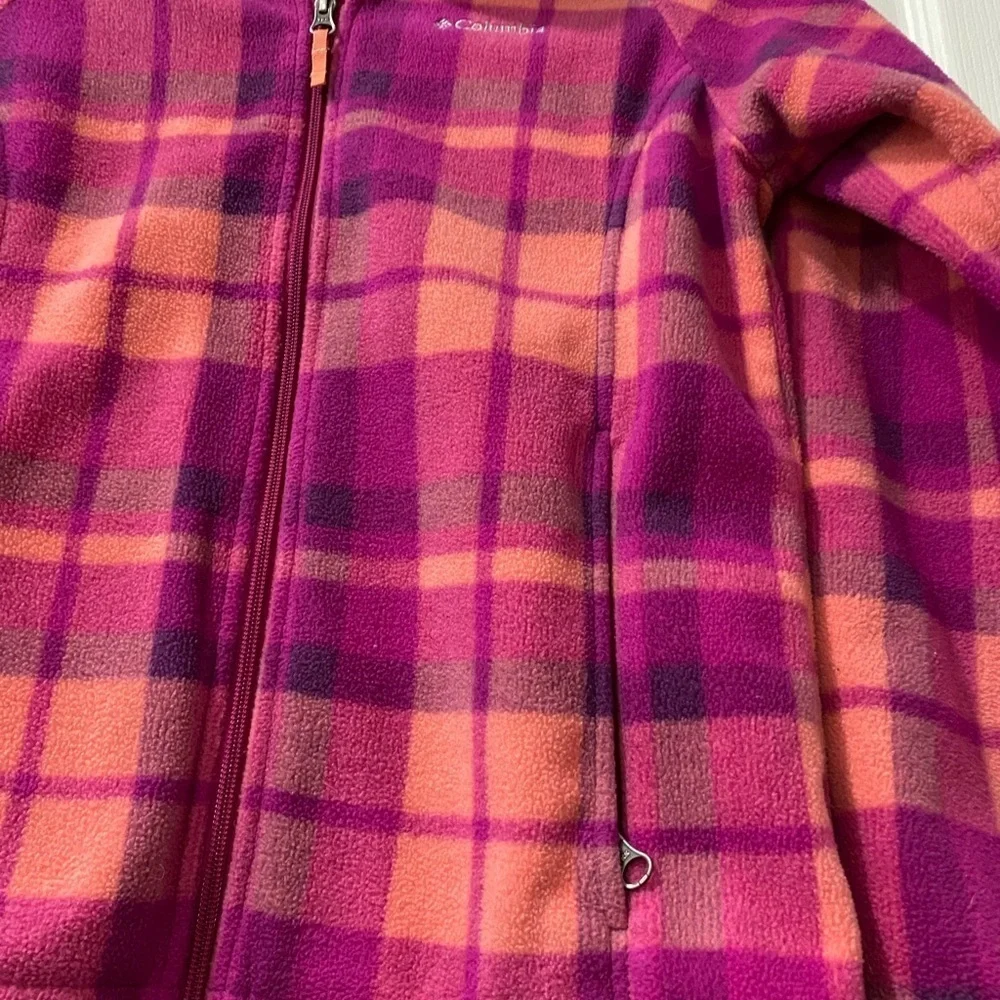 Columbia Vibrant Pink and Orange Fleece Jacket